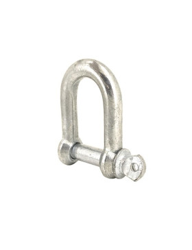 Manille droite en acier avec axe traversant de 16 mm de diamètre