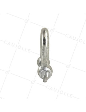 Manille droite en acier avec axe traversant de 16 mm de diamètre