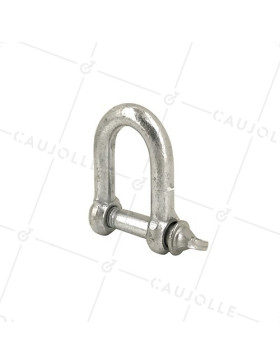 MANILLE DROITE POUR CABLE OU CORDE DE 25 MM DE DIAMETRE MAXIMUM CHARGE 800 KG - M12 • Caujolle