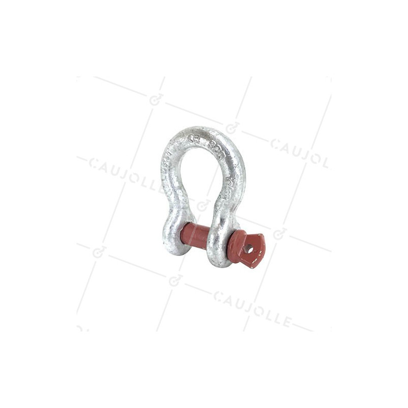 HIGH RESISTANCE BOW SHACKLE WITH 19 MM THREADED PIN 3250 KG LOAD
