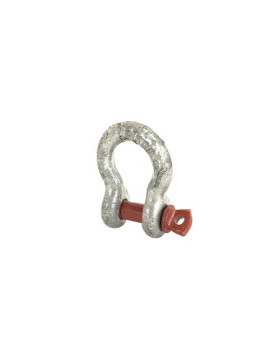 HIGH RESISTANCE BOW SHACKLE WITH 11 MM THREADED PIN 1000 KG LOAD