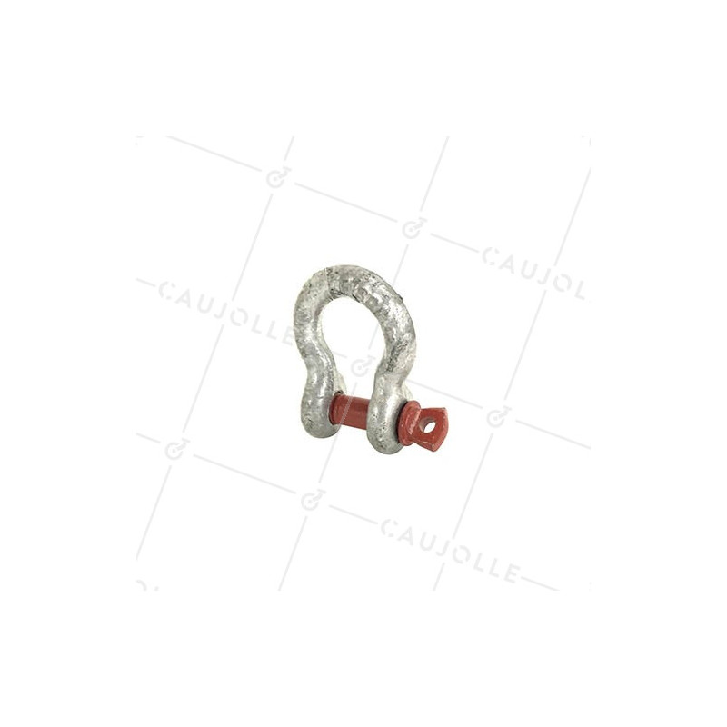 HIGH RESISTANCE BOW SHACKLE WITH 11 MM THREADED PIN 1000 KG LOAD