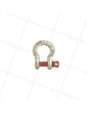HIGH RESISTANCE BOW SHACKLE WITH 11 MM THREADED PIN 1000 KG LOAD