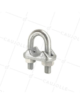 SERRE CÂBLE À ÉTRIER ACIER POUR CÂBLE DE 20 MM • Caujolle