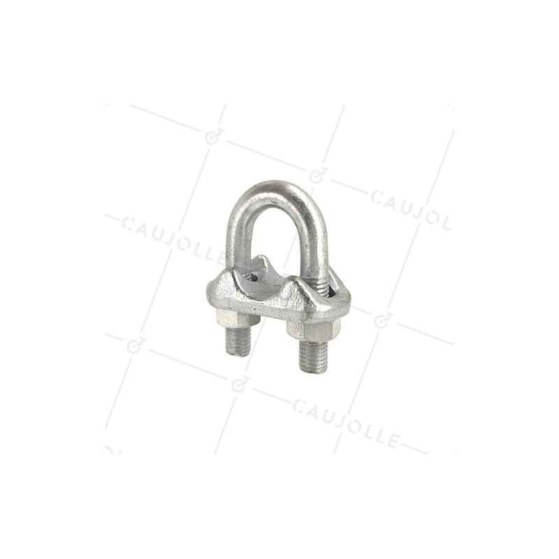 SERRE CÂBLE À ÉTRIER ACIER POUR CÂBLE DE 20 MM