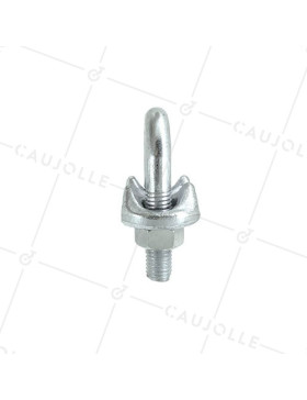 SERRE CÂBLE À ÉTRIER ACIER POUR CÂBLE DE 20 MM