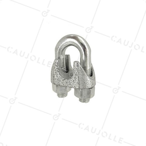 SERRE CÂBLE À ÉTRIER ACIER POUR CÂBLE DE 16 MM • Caujolle