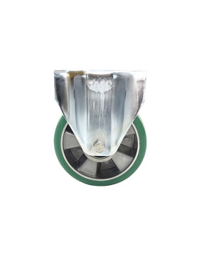 ROULETTE FIXE EN POLYURÉTHANE SUPER ÉLASTIQUE PREMIUM DIAMÈTRE 160 MM CHARGE 500KG - S77V160