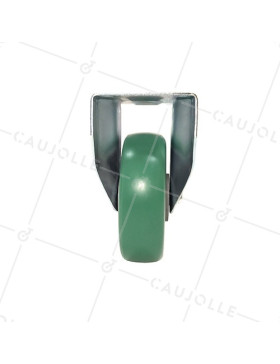 ROULETTE PIVOTANTE EN POLYURÉTHANE SOUPLE JANTE ALUMINIUM DIAMÈTRE 125 MM