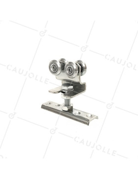 SYSTÈME COULISSANT SANS RAIL POUR PORTE SUSPENDUE POUR RAIL DE 27 MM DE LARGE MINIMUM • Caujolle