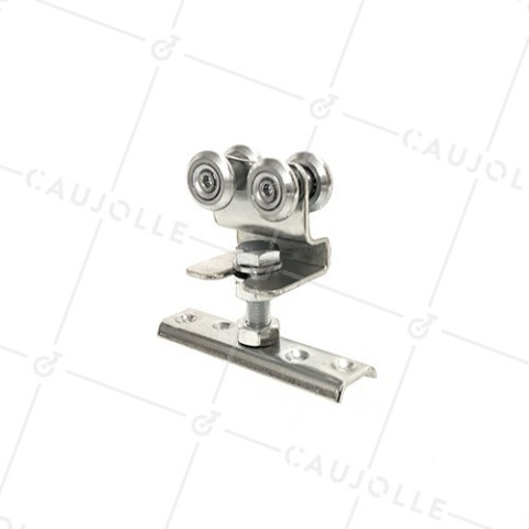 SYSTÈME COULISSANT SANS RAIL POUR PORTE SUSPENDUE POUR RAIL DE 27 MM DE LARGE MINIMUM • Caujolle