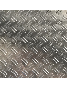 PLAQUE D'ALUMINIUM BRILLANT ANTIDÉRAPANT SUR-MESURE • Caujolle