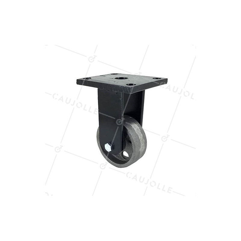 ROULETTE INDUSTRIELLE VINTAGE EN FONTE FIXE DIAMÈTRE 80MM CHARGE 200KG- INDUSTYL80F