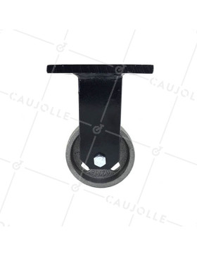 ROULETTE INDUSTRIELLE VINTAGE EN FONTE FIXE DIAMÈTRE 80MM CHARGE 200KG- INDUSTYL80F