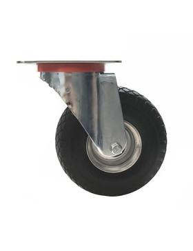 ROULETTE PIVOTANTE INCREVABLE FORTE CHARGE TOUT-TERRAIN DIAMÈTRE 260 MM CHARGE 200 KG - S20-1 TOLE INC