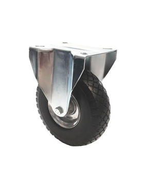 ROULETTE FIXE INCREVABLE SOUPLE TOUT-TERRAIN DIAMÈTRE 260 MM CHARGE 200KG-S21-1 TOLE INC