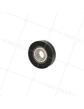 ROUE À  PROFIL PLAT POUR PORTE COULISSANTE DIAMÈTRE 50 MM CHARGE 120 KG AXE 15 MM • Caujolle