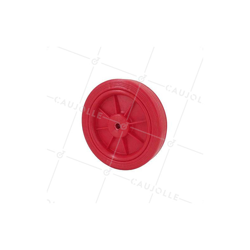 Wheel red polypropylene diameter 125mm S2011