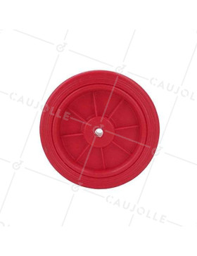 Wheel red polypropylene diameter 125mm S2011