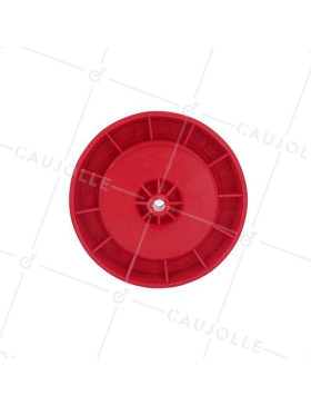 Roue rouge en polypropylène diamètre 125mm S2011