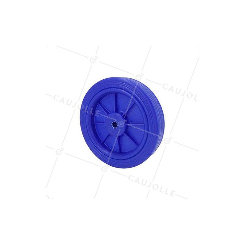 Roue bleue en polypropylène diamètre 125mm S2011