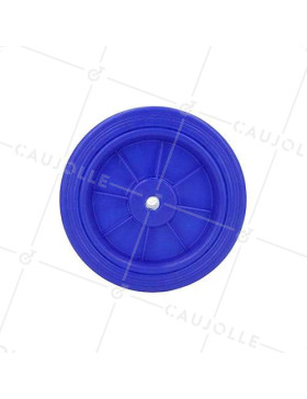 Roue bleue en polypropylène diamètre 125mm S2011