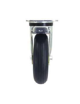 BRAKED PUNCTURE-PROOF SWIVEL CASTOR DIAMETER 200 MM