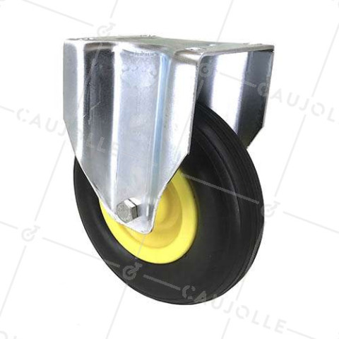ROULETTE INCREVABLE SOUPLE FIXE POUR GRAVIER DIAMÈTRE 200 MM CHARGE 50KG • Caujolle