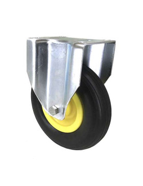 SUPPLE PUNCTURE-PROOF FIXED CASTOR FOR GRAVEL DIAMETER 200 MM