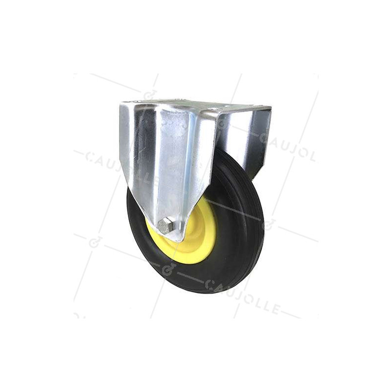 SUPPLE PUNCTURE-PROOF FIXED CASTOR FOR GRAVEL DIAMETER 200 MM