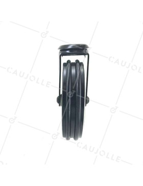 ALUMINIUM DESIGNER CASTOR WHEEL EYE BLACK’STYL 100 MM DIAMETER 
