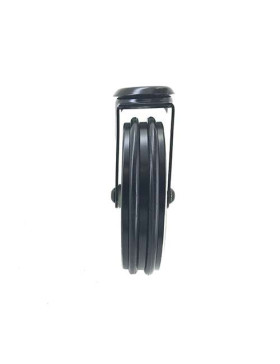 ALUMINIUM DESIGNER CASTOR WHEEL EYE BLACK’STYL 100 MM DIAMETER 
