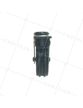 ROULETTE DESIGN RÉTRO A FREIN  EN ALUMINIUM DORÉ DIAMÈTRE 75 MM CHARGE 45KG À FIXATION DE 10 MM - GOLDSTYL75OAF