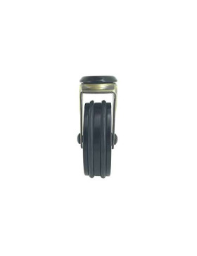 ROULETTE DESIGN RÉTRO EN ALUMINIUM DORÉ DIAMÈTRE 75 MM CHARGE 45KG À FIXATION DE 10 MM - GOLDSTYL75O