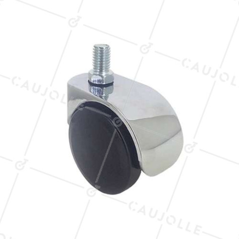 Chair castor wheel chrome-plated screw-in S49CH 50TF  • Caujolle