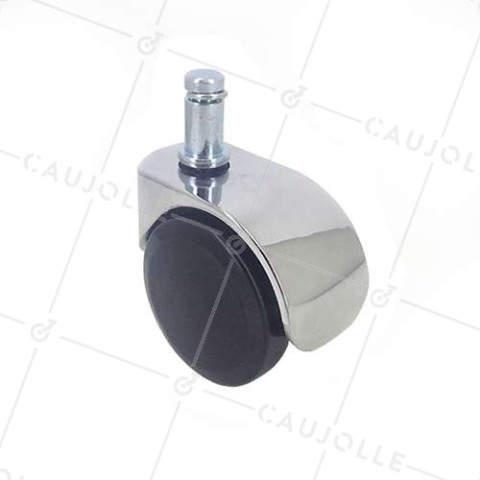 ROULETTE DE CHAISE DESIGN À CLIPSER DIAMÈTRE 50 MM À TIGE LISSE DE 11 MM CHARGE 50 KG - S49CH 50TL • Caujolle