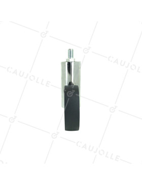 ROULETTE FUTURISTE CHROMÉE À TIGE FILETÉE DE 10 MM DIAMÈTRE 65 MM CHARGE 30KG  - GRAVITY65TFC10