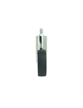 ROULETTE FUTURISTE CHROMÉE À TIGE FILETÉE DE 10 MM DIAMÈTRE 65 MM CHARGE 30KG  - GRAVITY65TFC10