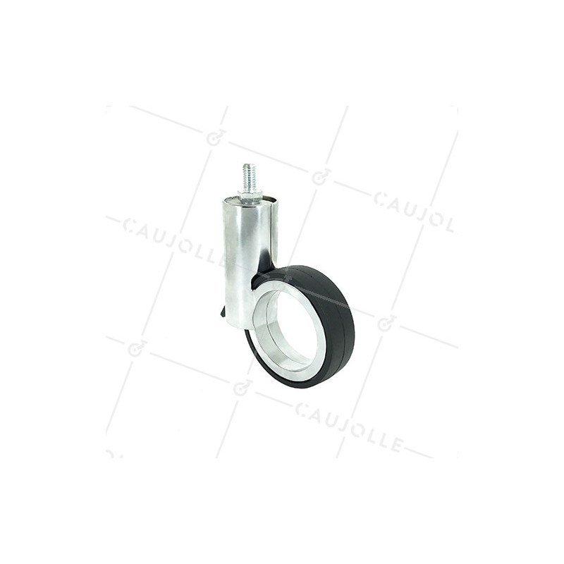 ROULETTE FUTURISTE CHROMÉE À TIGE FILETÉE DE 8 MM DIAMÈTRE 65 MM CHARGE 30KG  - GRAVITY65TFC8