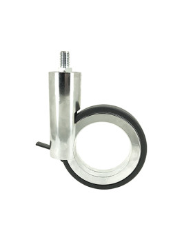 ROULETTE FUTURISTE CHROMÉE À TIGE FILETÉE DE 10 MM DIAMÈTRE 90 MM CHARGE 35KG - GRAVITY90TFC10