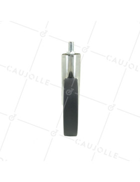 ROULETTE FUTURISTE CHROMÉE À TIGE FILETÉE DE 10 MM DIAMÈTRE 90 MM CHARGE 35KG - GRAVITY90TFC10