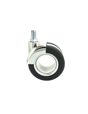 ROULETTE DE DÉCORATION À TIGE FILETÉE DE 10 MM DIAMÈTRE 65 MM CHARGE 50 KG - BURO 65TF10