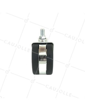 ROULETTE DE DÉCORATION À TIGE FILETÉE DE 10 MM DIAMÈTRE 65 MM CHARGE 50 KG - BURO 65TF10