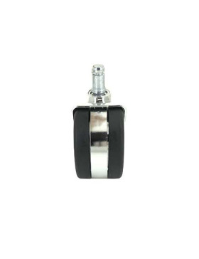ROULETTE DESIGN POUR CHAISE DE BUREAU À TIGE LISSE DE 11 MM DIAMÈTRE 65 MM CHARGE 50 KG - BURO65TL11