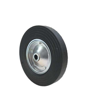 ROUE CAOUTCHOUC JANTE TÔLE DE MANUTENTION DIAMÈTRE 300MM AXE 25 MM S2000TS300R25
