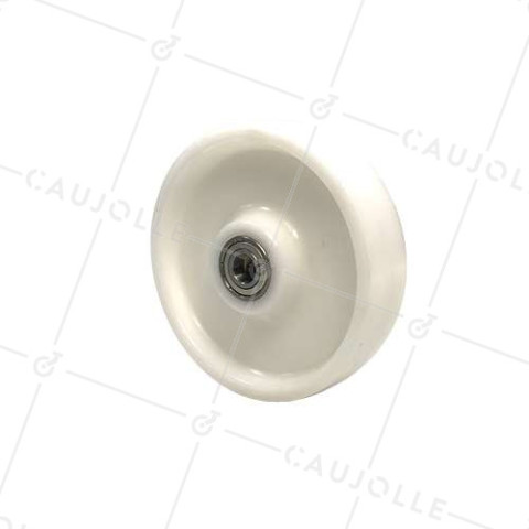 ROUE RENFORCÉE NYLON DIAMÈTRE 200MM CHARGE 1000 KG AXE 20 MM BILLES - S2480 B20 • Caujolle