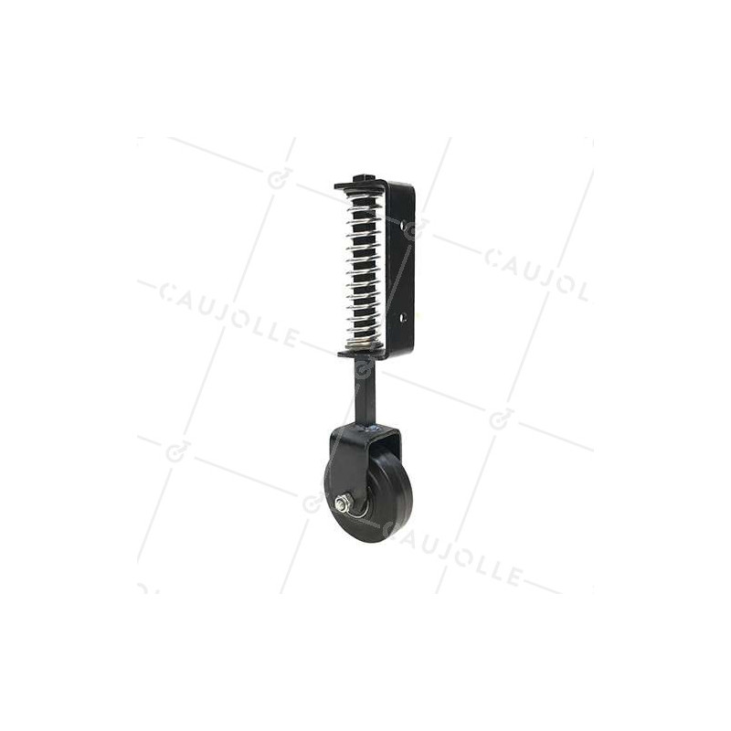 ROULETTE DE PORTAIL À SUSPENSION DIAMÈTRE 100 MM AVEC 40 MM DE DÉBATTEMENT CHARGE 70KG