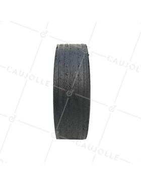 ROUE LARGE CAOUTCHOUC JANTE PLASTIQUE DIAMÈTRE 200 MM AXE 25 MM - S2750P200R25