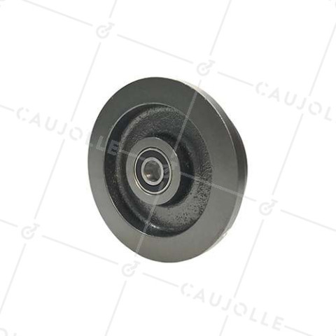 CAST IRON MINE WAGON WHEEL DIAMETER 150 MM FOR 35 MM RAILS MAX LOAD 1000 KG BORE 20 MM • Caujolle