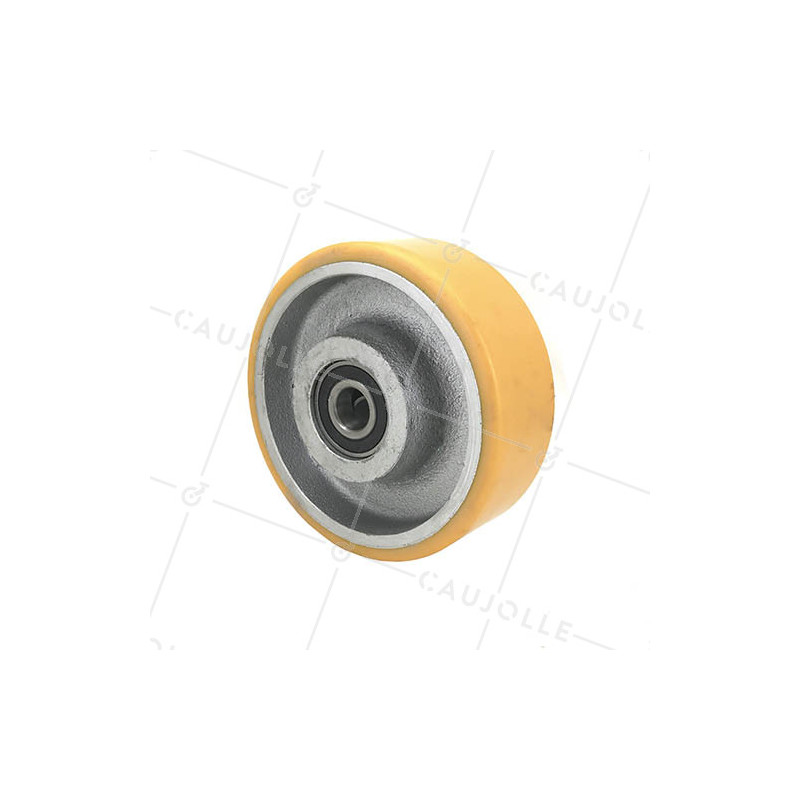 Roue industrielle bandage polyuréthane et jante fonte 150 mm - SFPU150